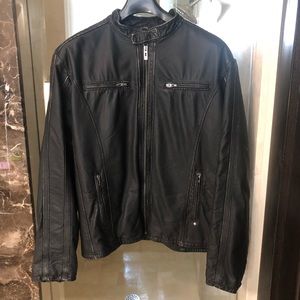 Guess leather jacket.